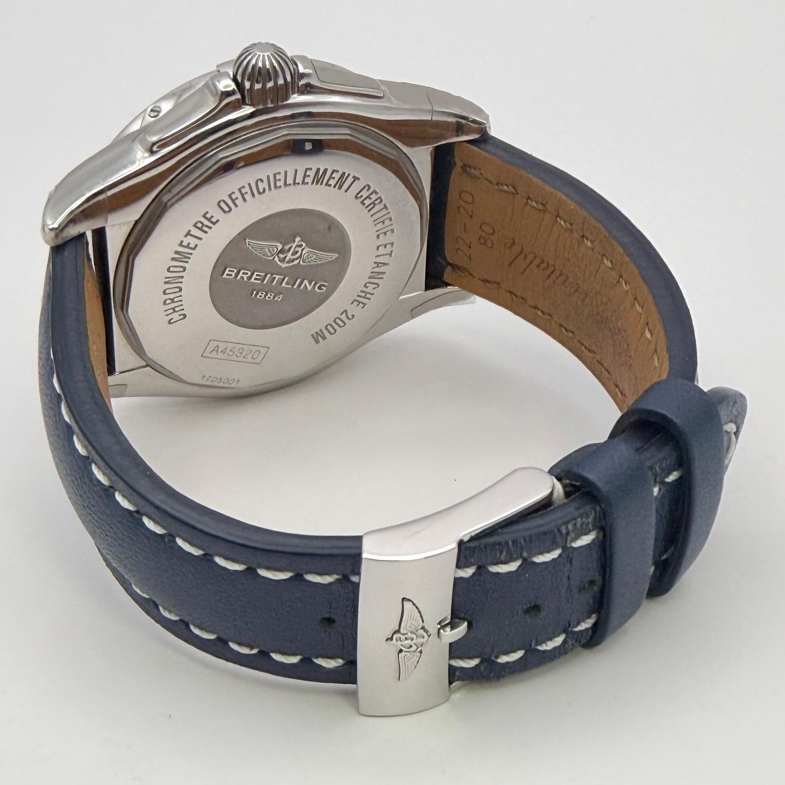 Breitling Galactic 44 Automatic Day-Date | Blue Dial | A45320 | 44mm