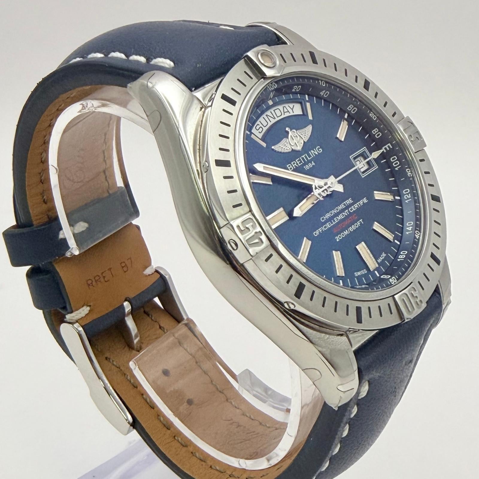 Breitling Galactic 44 Automatic Day-Date | Blue Dial | A45320 | 44mm