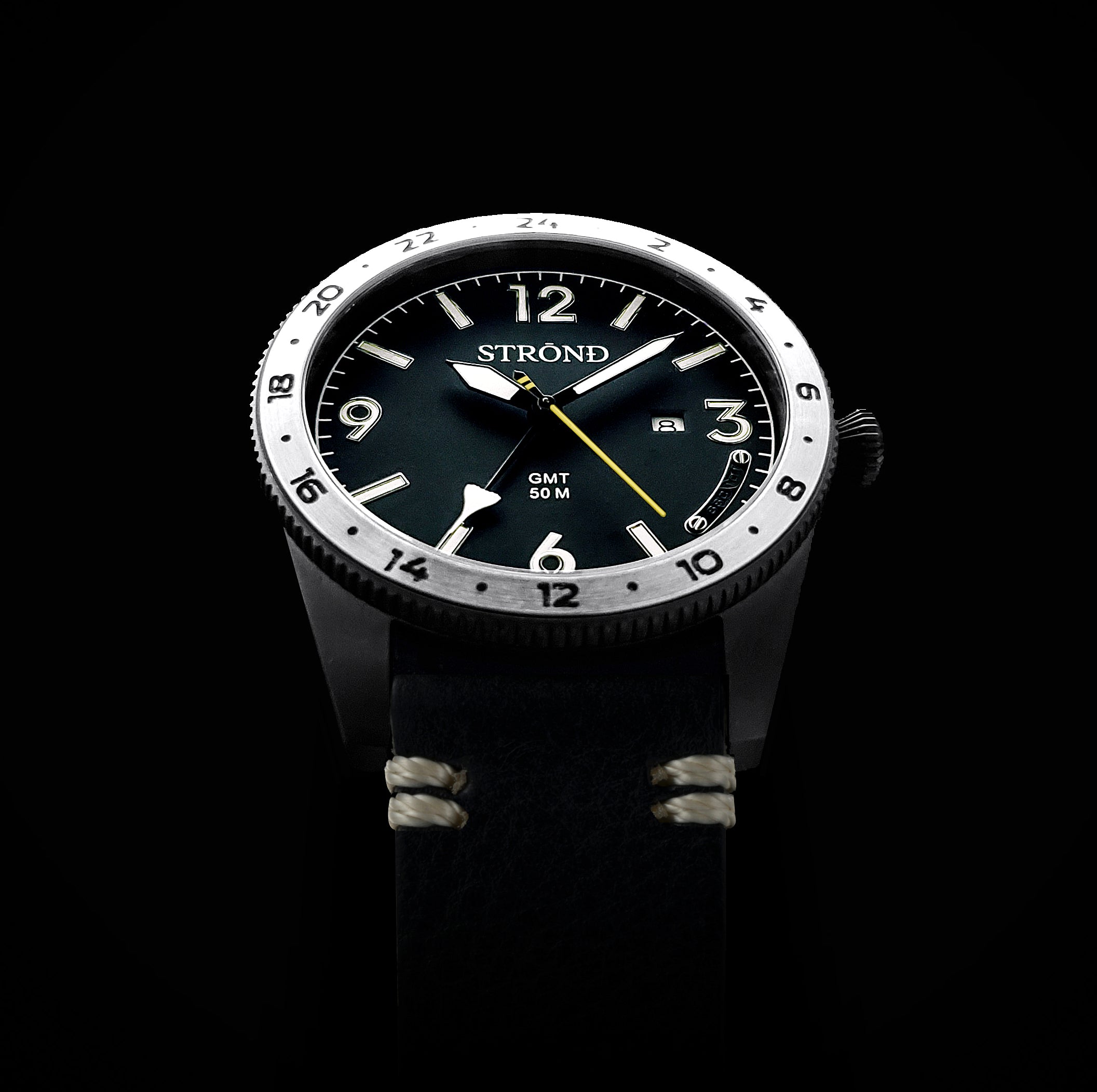 STROND SSC-101 GMT – Stainless Steel & Black Dial Concorde Edition