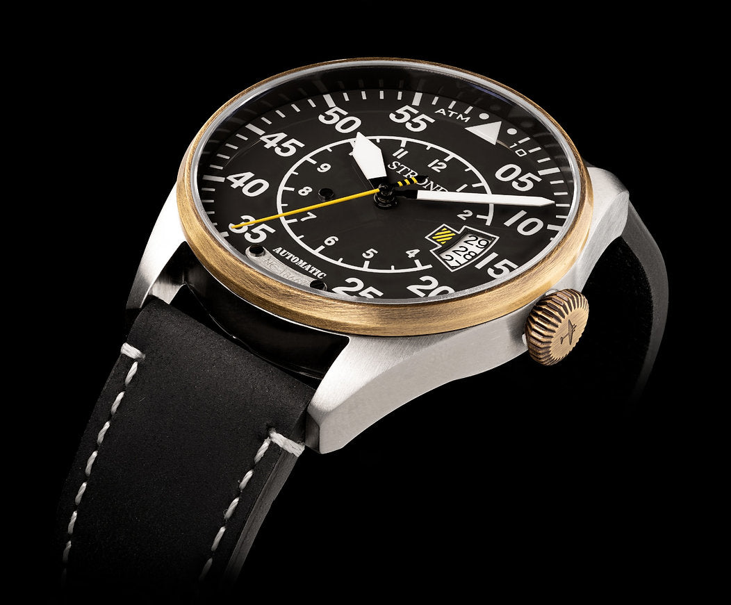 STROND DC-4 vintage automatic watch, black dial