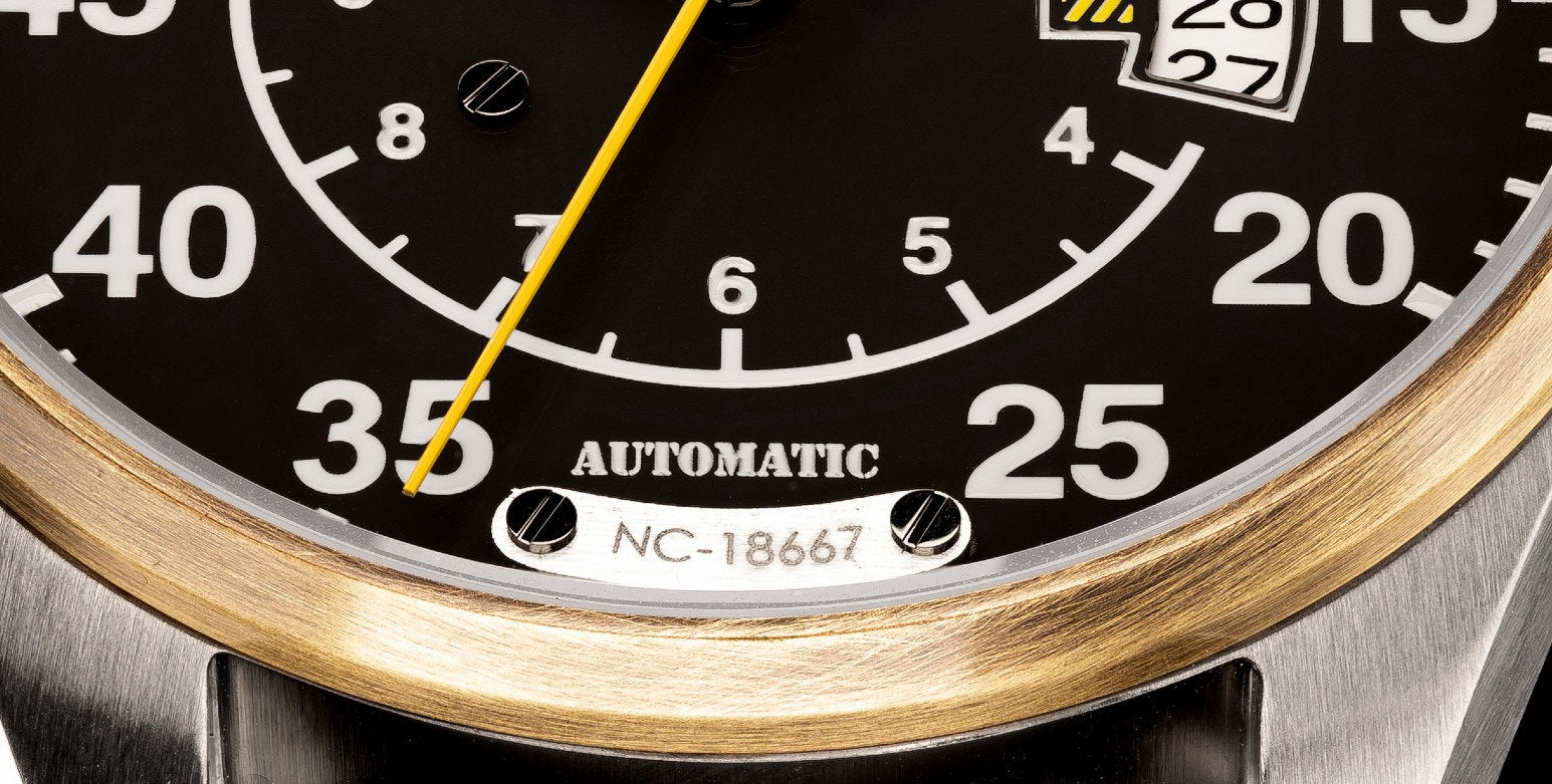 STROND DC-4 vintage automatic watch, black dial