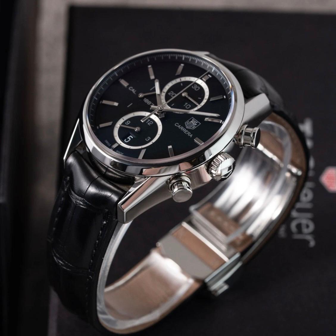 TAG Heuer Carrera Calibre 1887 Chronograph | 2015 | 41mm | Black | CAR2110.FC6266