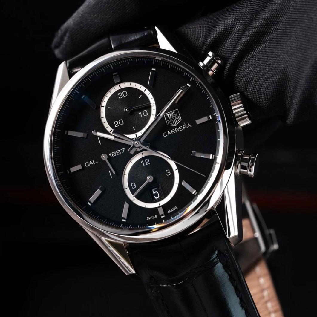 TAG Heuer Carrera Calibre 1887 Chronograph | 2015 | 41mm | Black | CAR2110.FC6266