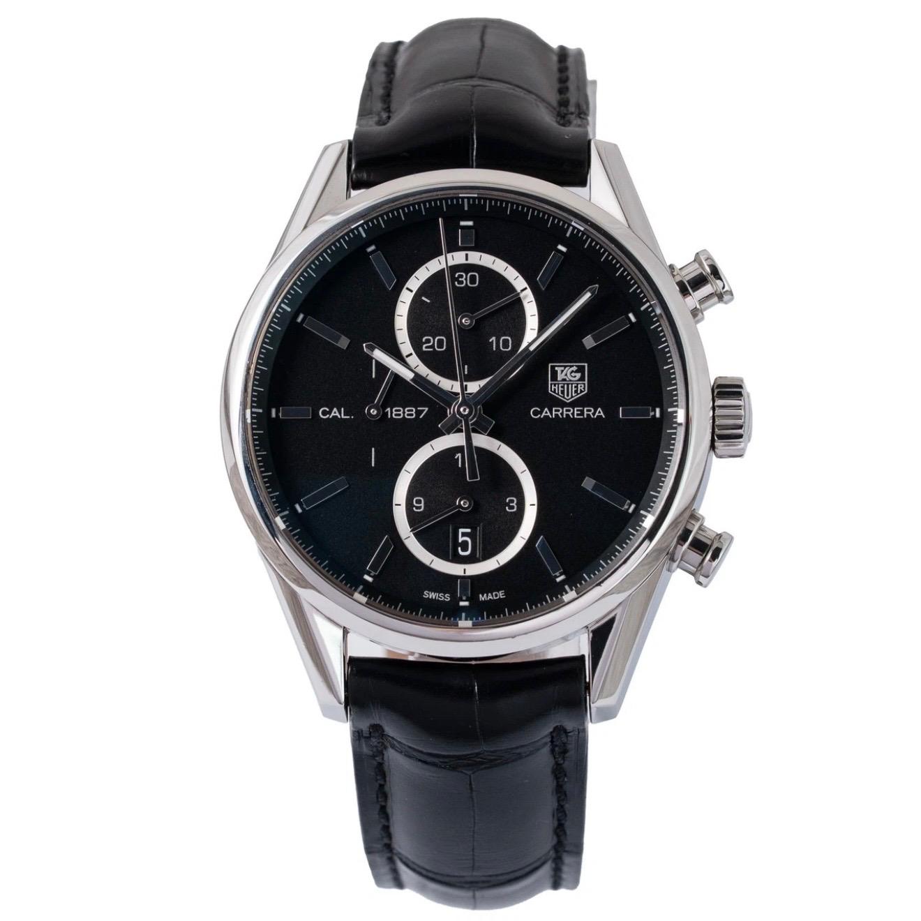 TAG Heuer Carrera Calibre 1887 Chronograph | 2015 | 41mm | Black | CAR2110.FC6266