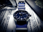 STROND SSC-101 GMT – Stainless Steel, Blue Dial & Black Bezel Concorde Edition