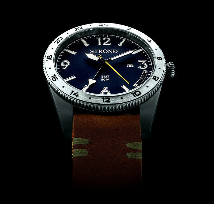 STROND SSC-101 GMT – Stainless Steel & Blue Concorde Edition