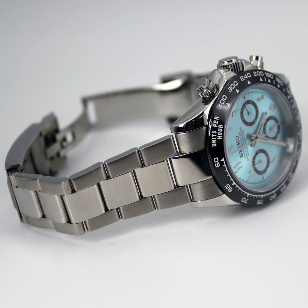 Seiko Mod “Seitona” Chronograph - Arabic Ice Blue
