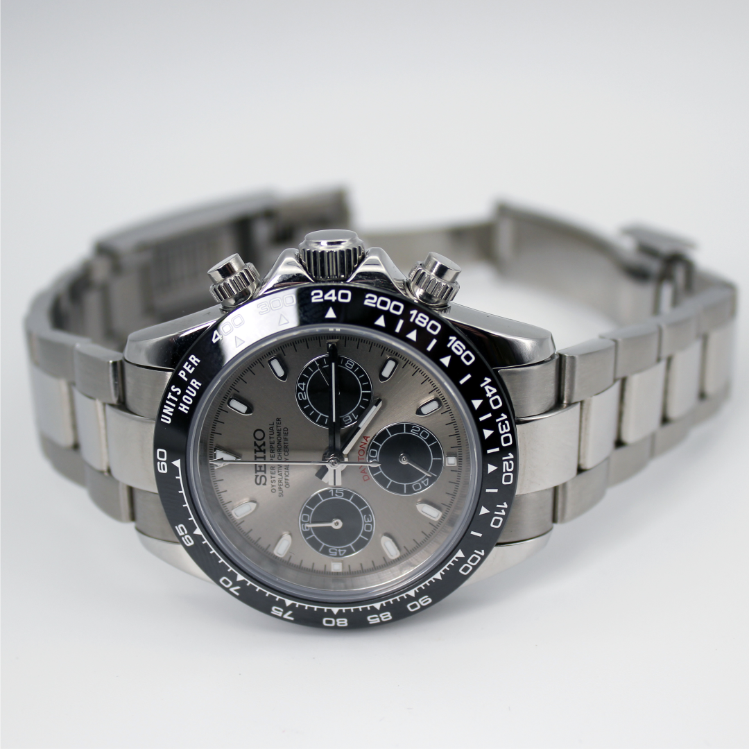 Seiko Mod “Seitona” Chronograph - Ghost Edition