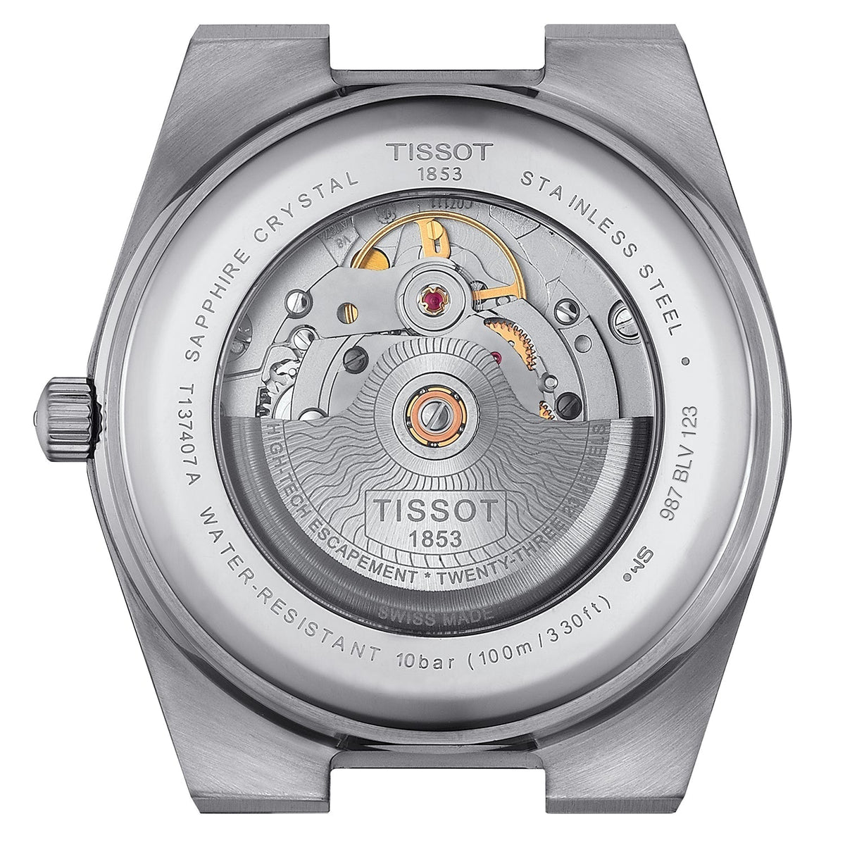 Tissot PRX Powermatic 80 Mens Black Watch T1374071105100