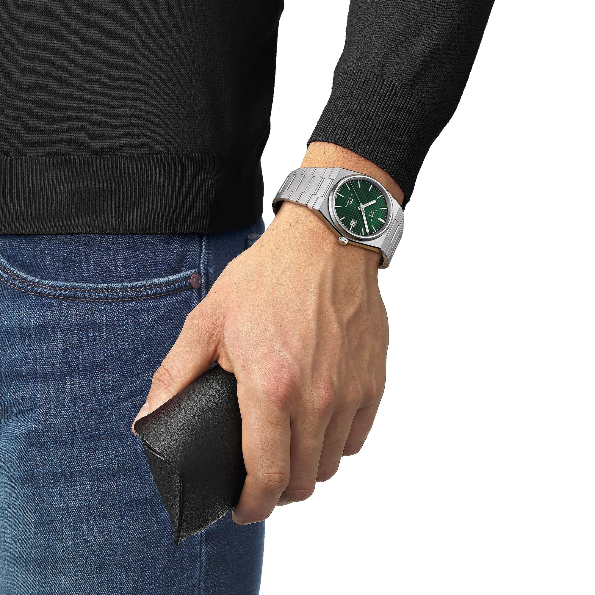 Tissot PRX Powermatic 80 Mens Green Watch T1374071109100
