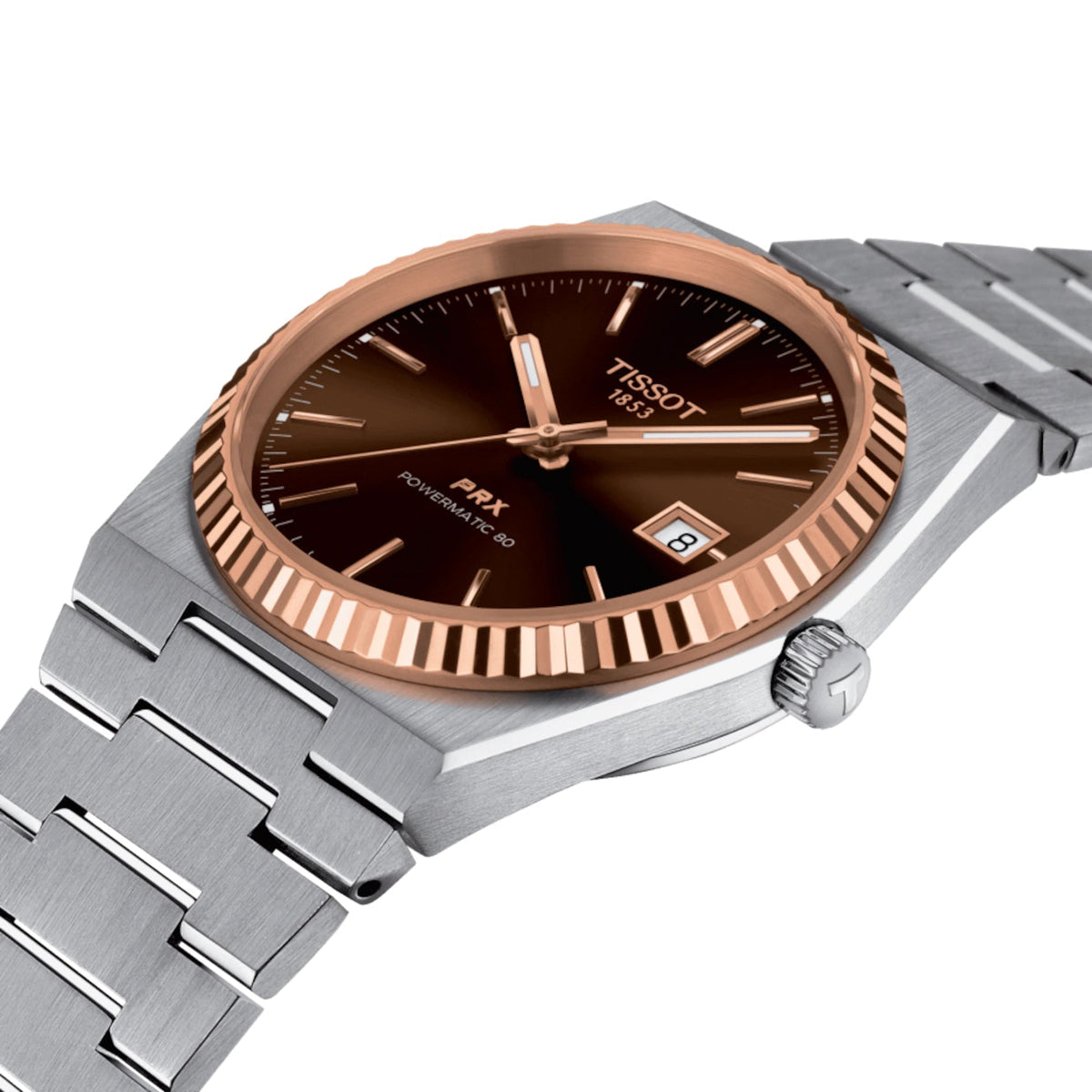 Tissot PRX Powermatic 80 Mens Silver Watch T9314074129100