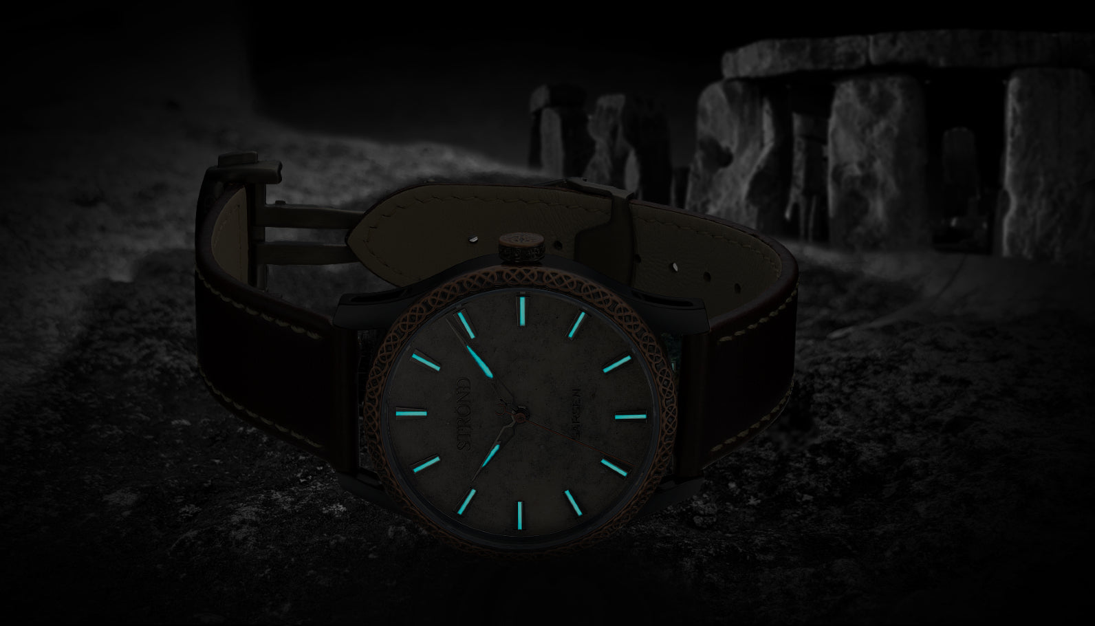 STROND SARSEN Automatic – Gunmetal Case & Antique Copper Bezel