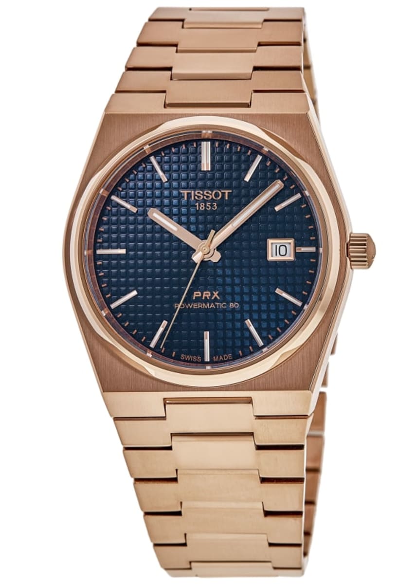 Tissot PRX Powermatic 80 Rose Gold PVD Blue T1374073304100
